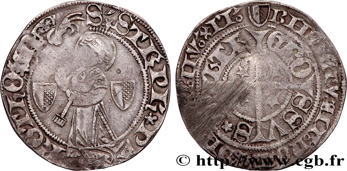 LORRAINE - CITÉ DE METZ  Gros au Saint-Étienne agenouillé TB+