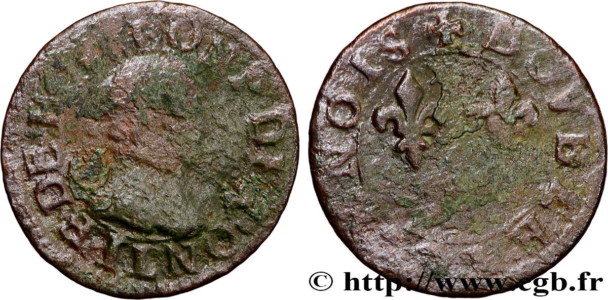 PRINCIPAUTY OF CHATEAU-REGNAULT - FRANCOIS OF BOURBON-CONTI Double tournois, type 18 q.MB