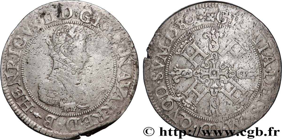 KINGDOM OF NAVARRE - HENRY III Franc q.BB