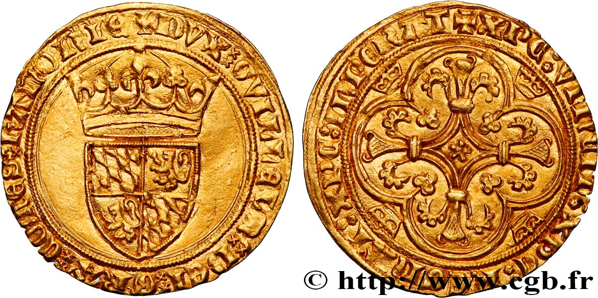 HAINAUT - COUNTY OF HAINAUT - WILLIAM III OF BAVARIA Écu d’or ou couronne d’or AU