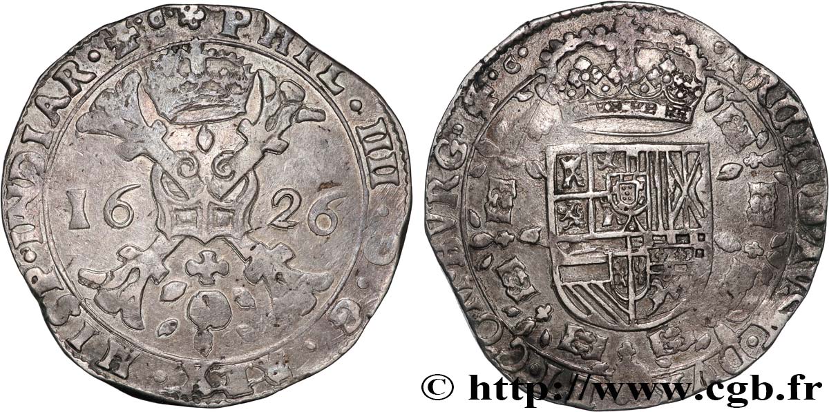 COUNTY OF BURGUNDY - PHILIP IV OF SPAIN Patagon XF