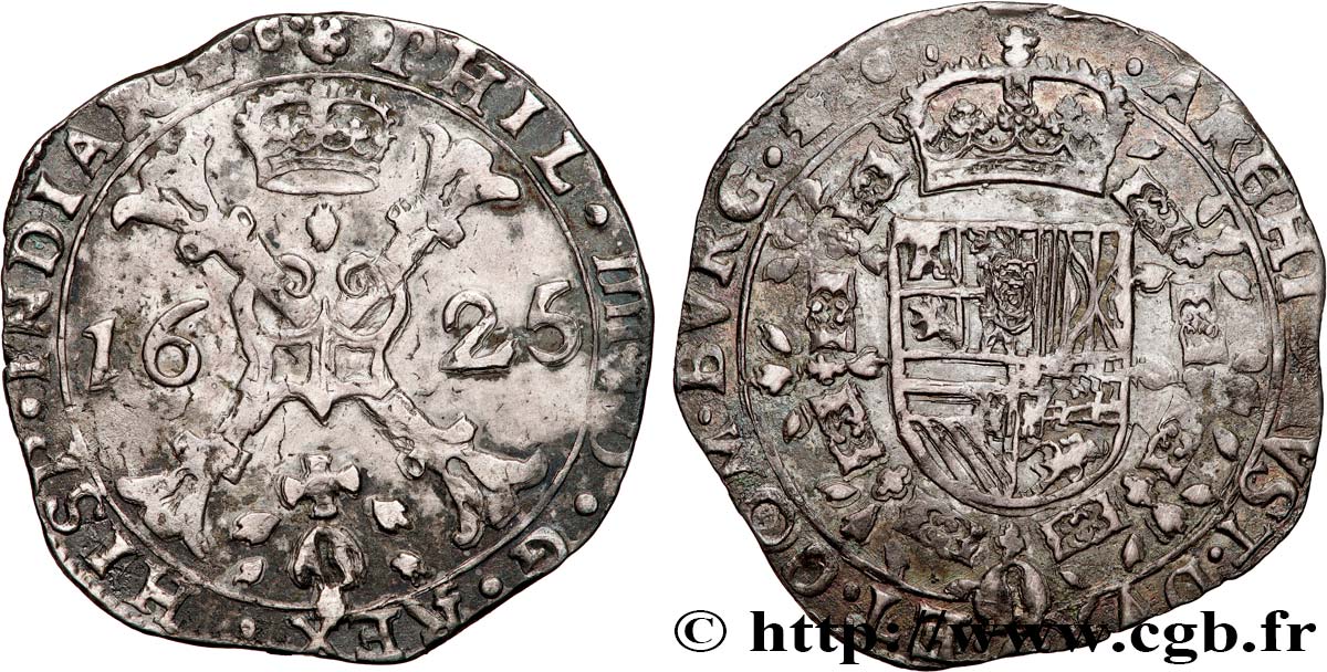 COUNTRY OF BURGUNDY - PHILIPPE IV OF SPAIN Demi-patagon XF/AU