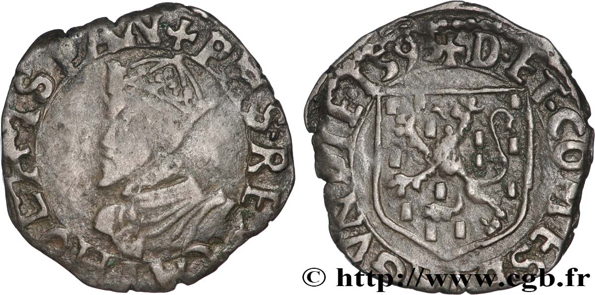 COUNTY OF BURGUNDY - PHILIPPE II OF SPAIN Carolus S/SS