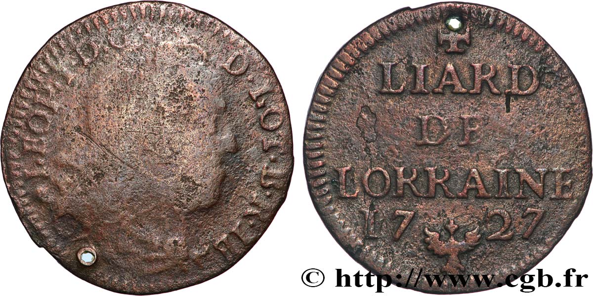 DUCHY OF LORRAINE - LEOPOLD I Liard VF