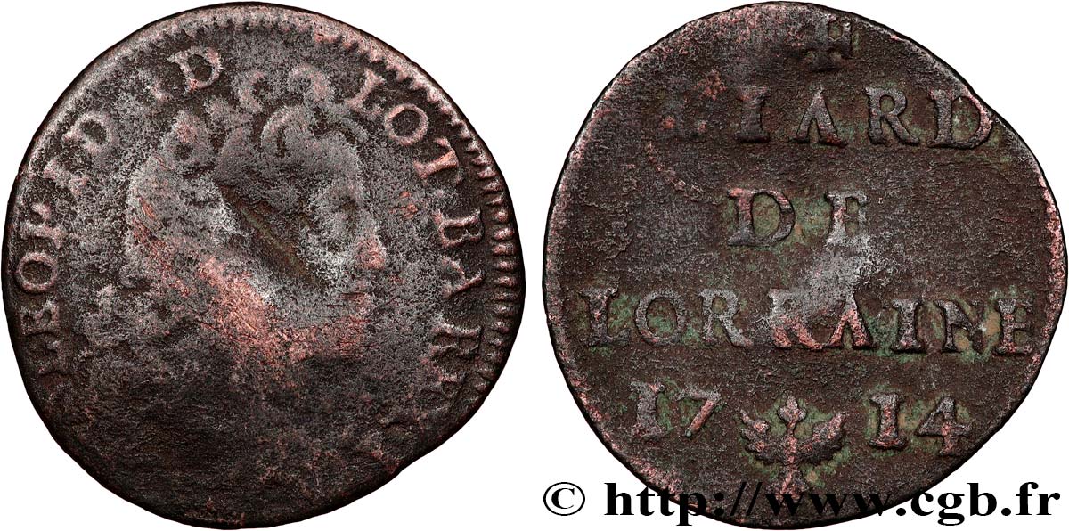 DUCHY OF LORRAINE - LEOPOLD I Liard RC+