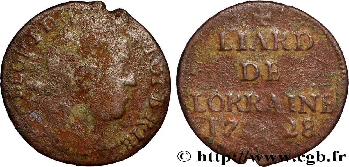 DUCHY OF LORRAINE - LEOPOLD I Liard VF