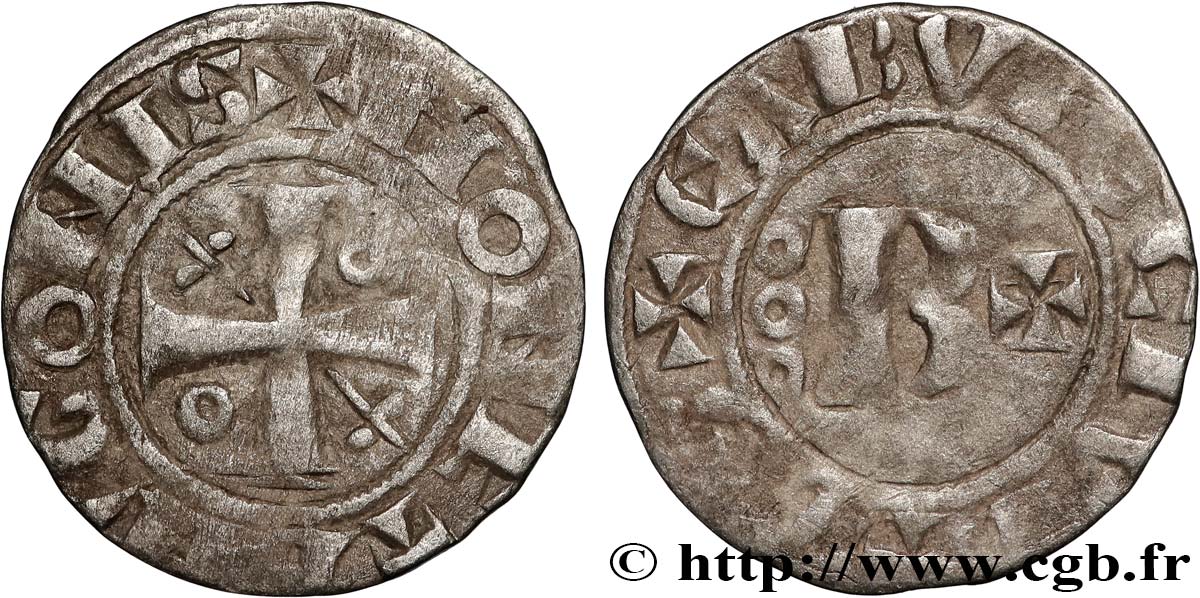 BURGONDY - BURGONDY (DUCHY OF) - HUGUES II Denier S