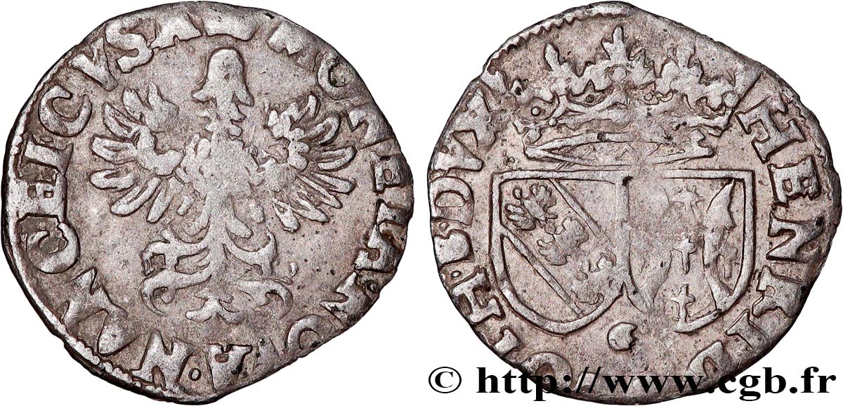 LORRAINE - DUCHÉ DE LORRAINE - HENRI II Double denier VF