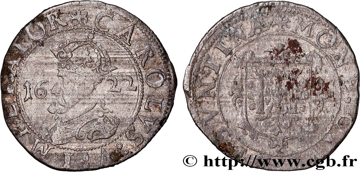 TOWN OF BESANCON - COINAGE STRUCK AT THE NAME OF CHARLES V Carolus XF