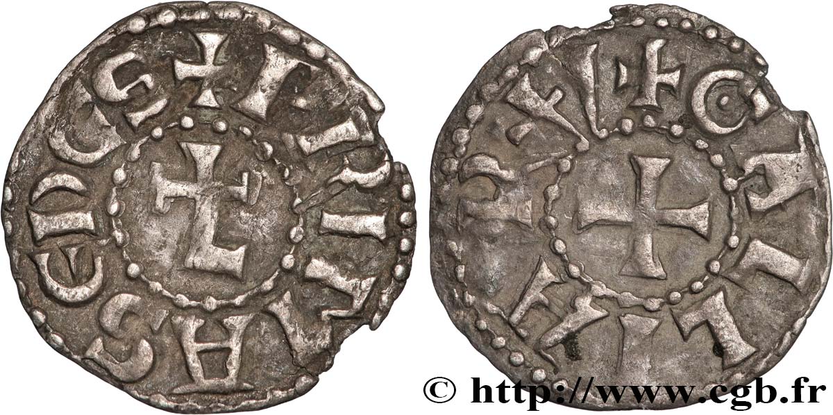 LYONNAIS - ARCHBISCHOP OF LYON - ANONYMOUS COINAGE Obole XF/AU