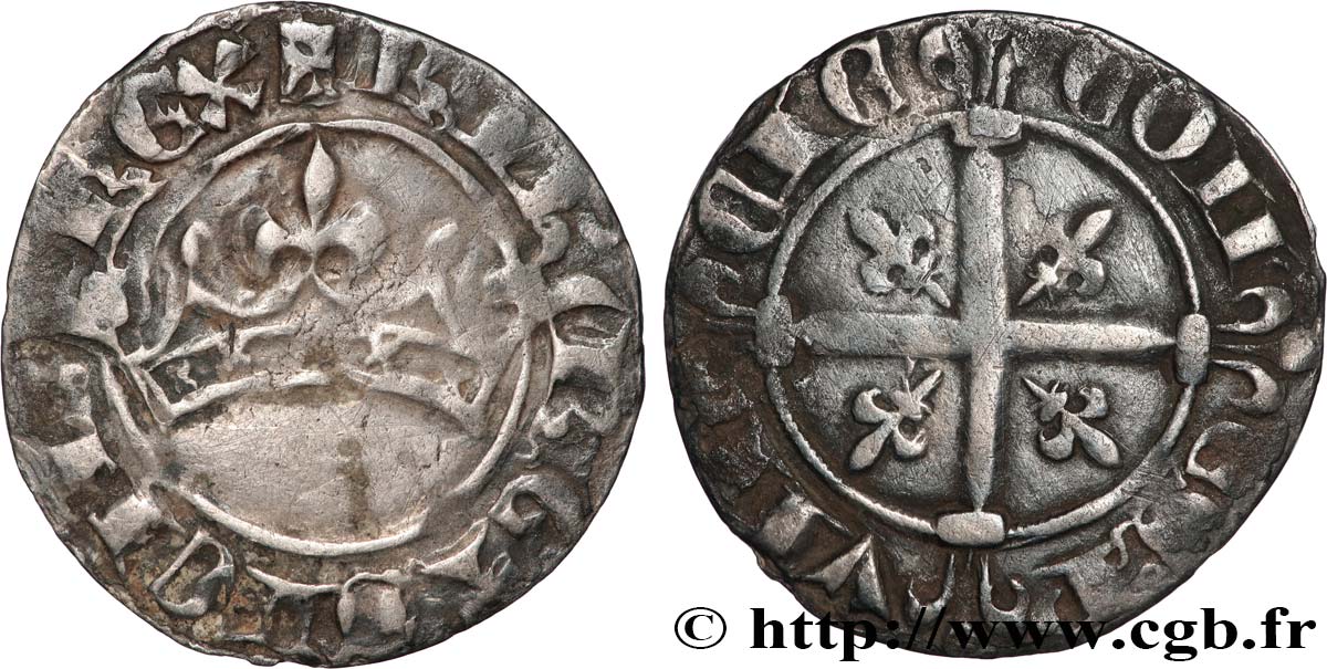 COUNTY OF PROVENCE - ROBERT OF ANJOU Sol coronat ou quaternial q.BB