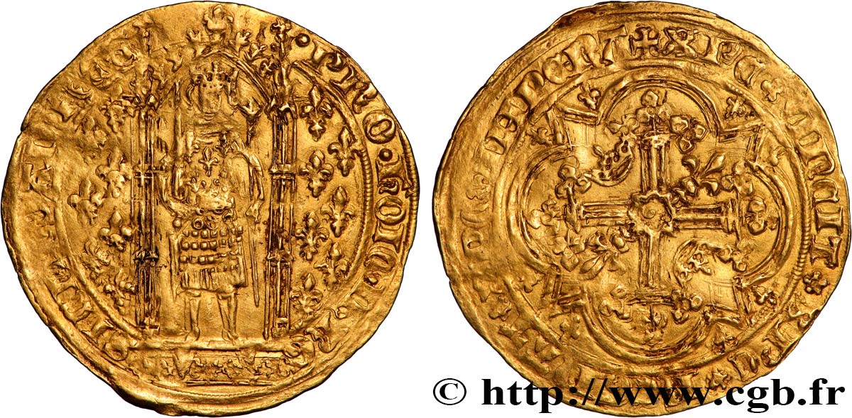 PROVENCE - COUNTY OF PROVENCE - JEANNE OF NAPOLY Franc à pied VF