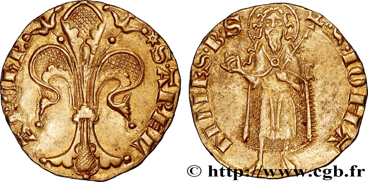 PROVENCE - ARLES - ETIENNE II OF THE GARDE Florin d or fVZ