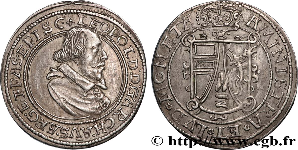 MURBACH AND LURE - LEOPOLD OF AUSTRIA (ADMINISTRATOR) Quart de thaler AU