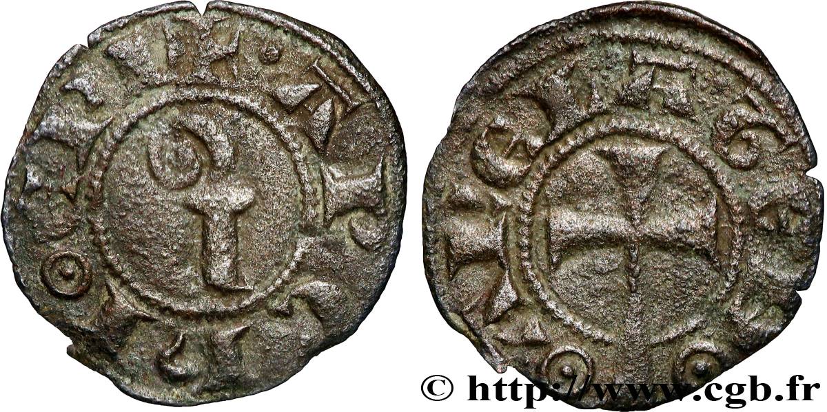 PROVENCE - ARCHBISHOPRIC OF ARLES - ANONYMOUS COINAGE Obole XF