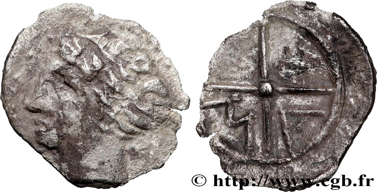 SALUVII Obole MA, tête à gauche, imitation VF/XF