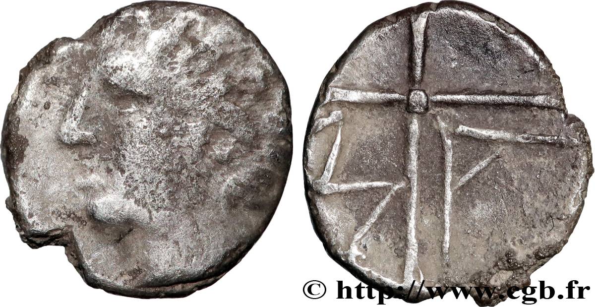 SALUVII Obole MA, tête à gauche, imitation VF/XF