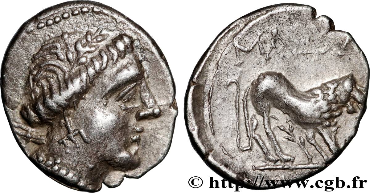 MASSALIA - MARSEILLE “Drachme légère” ou tétrobole, groupe 1 AU/XF