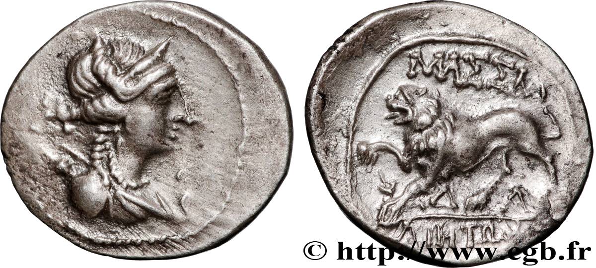 MASSALIA - MARSEILLE “Drachme légère” ou tétrobole AU/AU