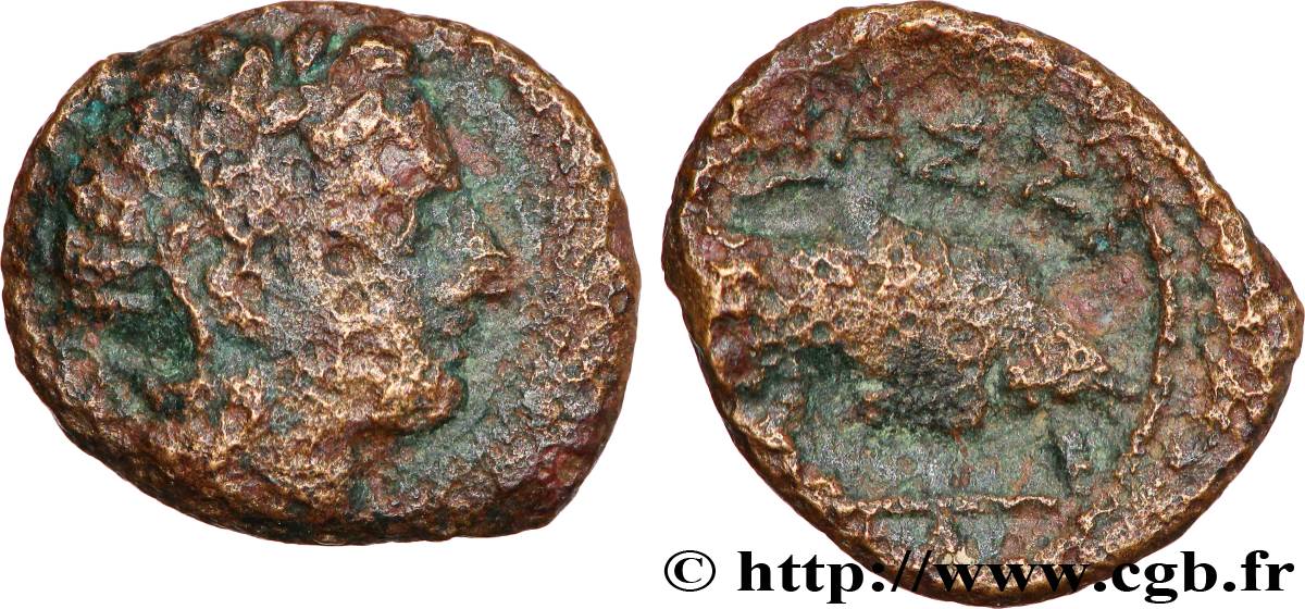 MASSALIA - MARSEILLE Petit bronze au taureau VF/VF