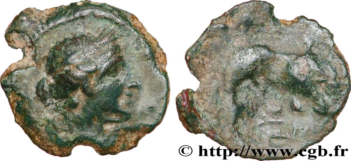 MASSALIA - MARSEILLES Petit bronze au taureau BB/MB