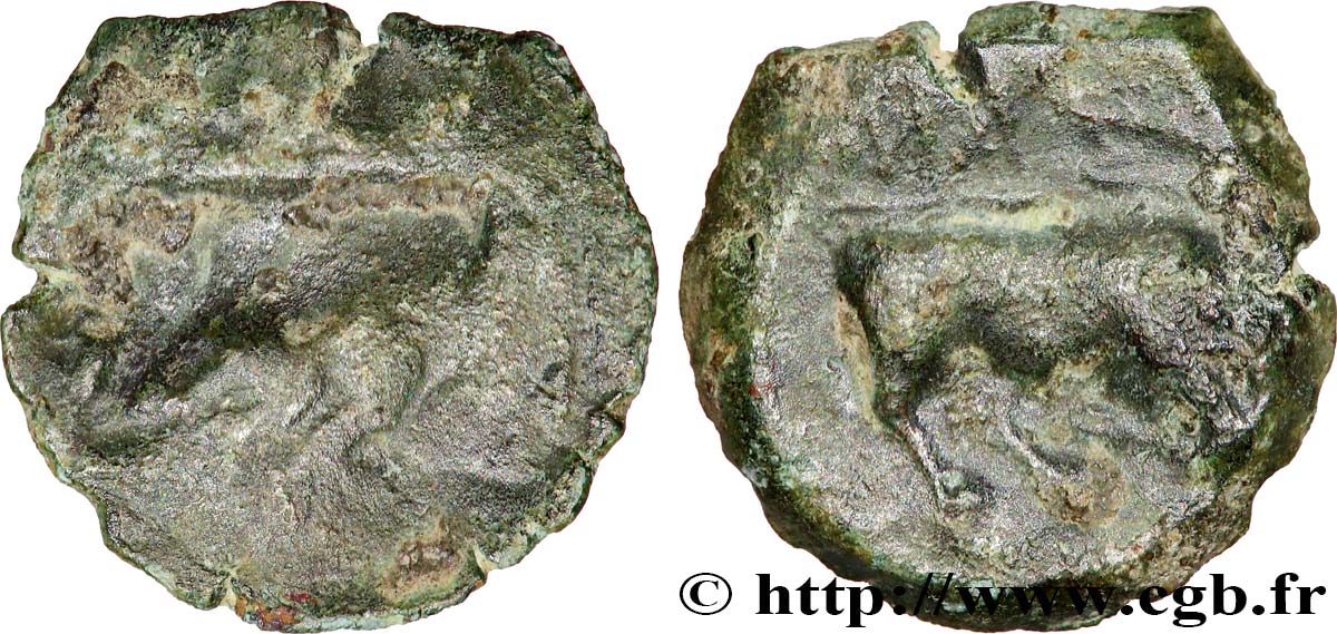 MASSALIA - MARSEILLE Petit bronze au taureau incus VF