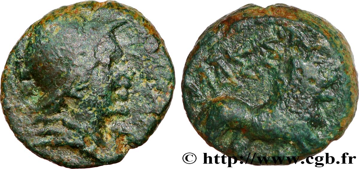 MASSALIA - MARSEILLE Petit bronze au lion TTB