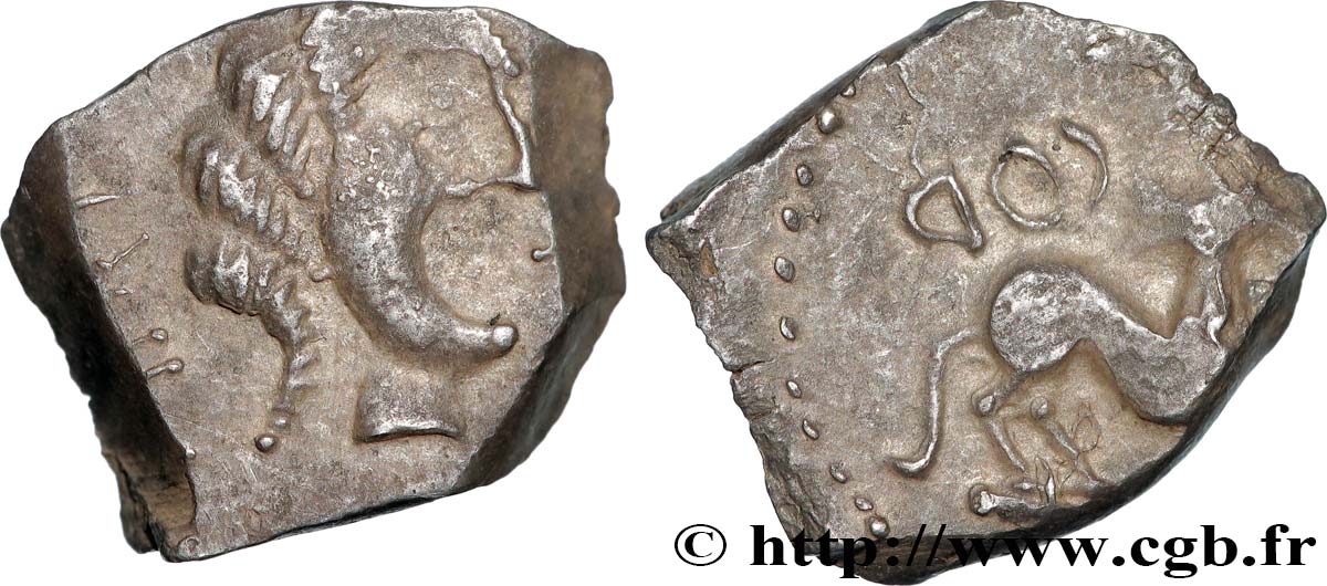 GALLIEN - SÜDWESTGALLIEN - RUTENI (Region die Rodez) Drachme au daim fVZ/SS