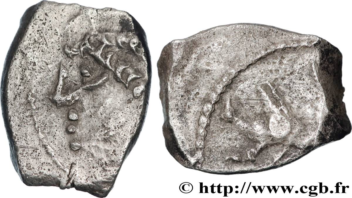 RUTÈNES (région de Rodez) Drachme “au sanglier”, “type de Fouzilhon” TTB/TB+