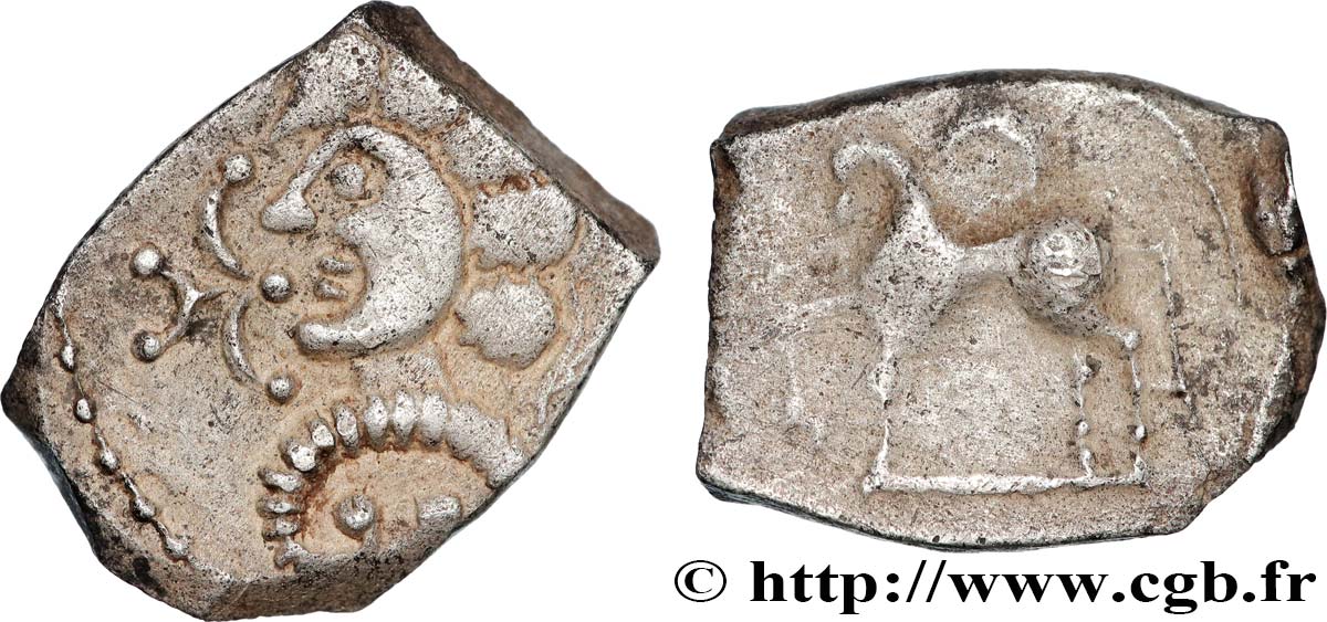 GALLIA - SOUTH WESTERN GAUL - RUTENI (Area of Rodez) Drachme “au cheval” AU/XF