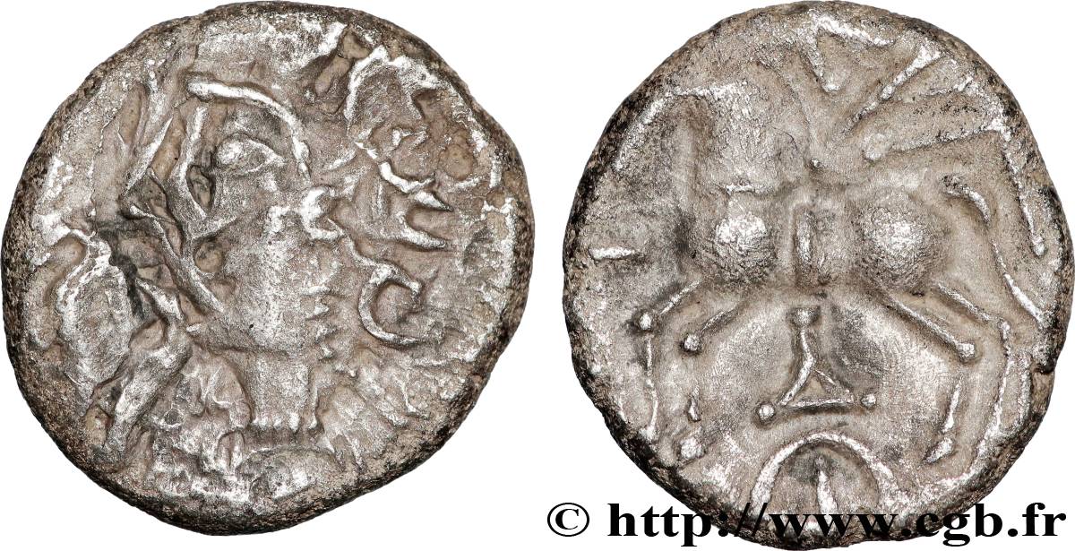 GALLIA BELGICA - LINGONES (Area of Langres) Denier KALETEDOY, B5 VF/XF
