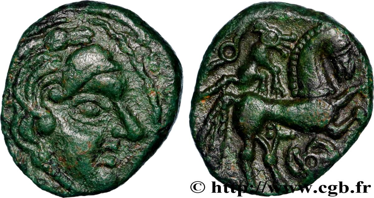 AMBIANI (Area of Amiens) Bronze au cheval et à l’aurige écureuil AU
