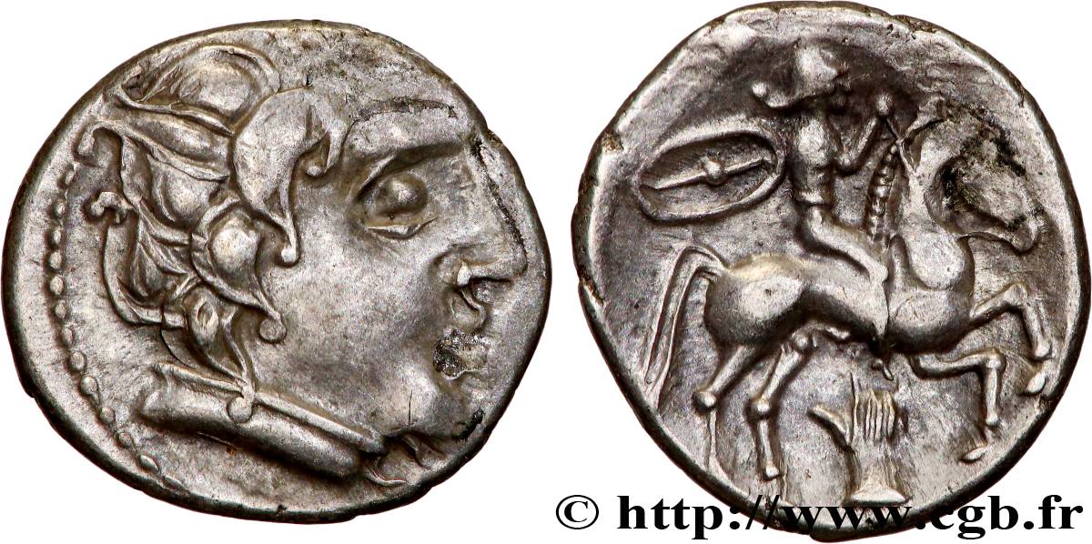 PICTONES / BITURIGES - MID-WESTERN, Unspecified Drachme au cavalier et à la main - P II B AU