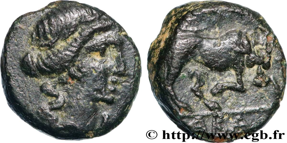MASSALIA - MARSEILLE Petit bronze au taureau XF