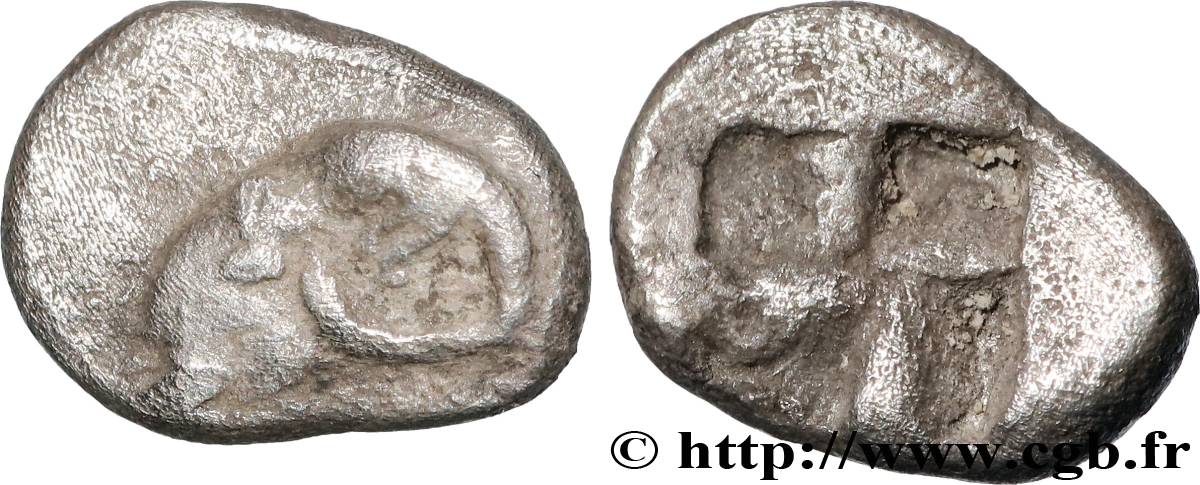 MASSALIA - MARSEILLE Hémiobole à la tête de bélier à gauche, du type du trésor d’Auriol VF