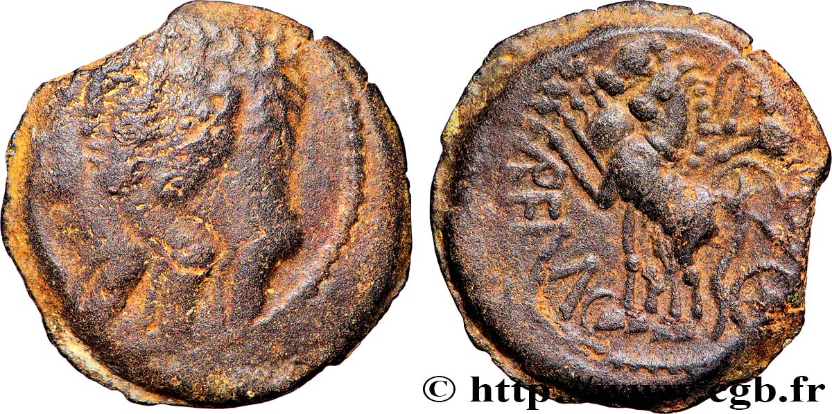 GALLIA BELGICA - REMI (Area of Reims) Bronze REMO/REMO VF/VF