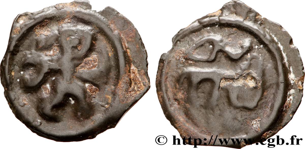 RÈMES (Région de Reims) Potin au guerrier courant TB+