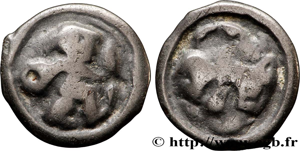 GALLIA BELGICA - REMI (Area of Reims) Potin au guerrier courant VF