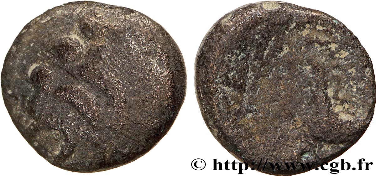 GALLIEN - BELGICA - REMI (Region die Reims) Quart de statère “aux segments de cercles”, cheval à gauche fSS/S