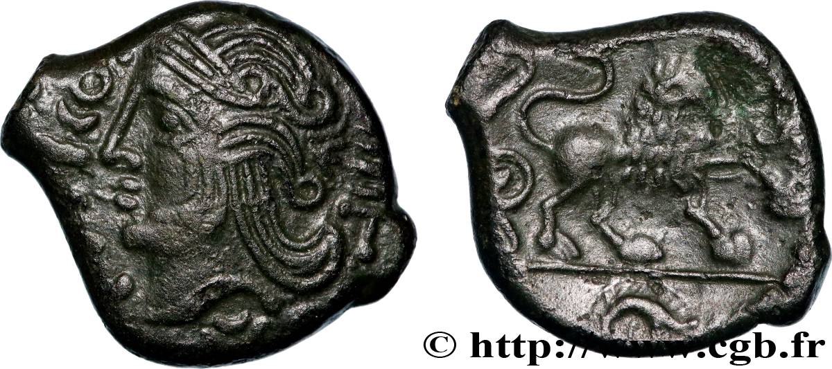 VELIOCASSES (Area of Norman Vexin) Bronze SVTICOS, classe II au lion AU