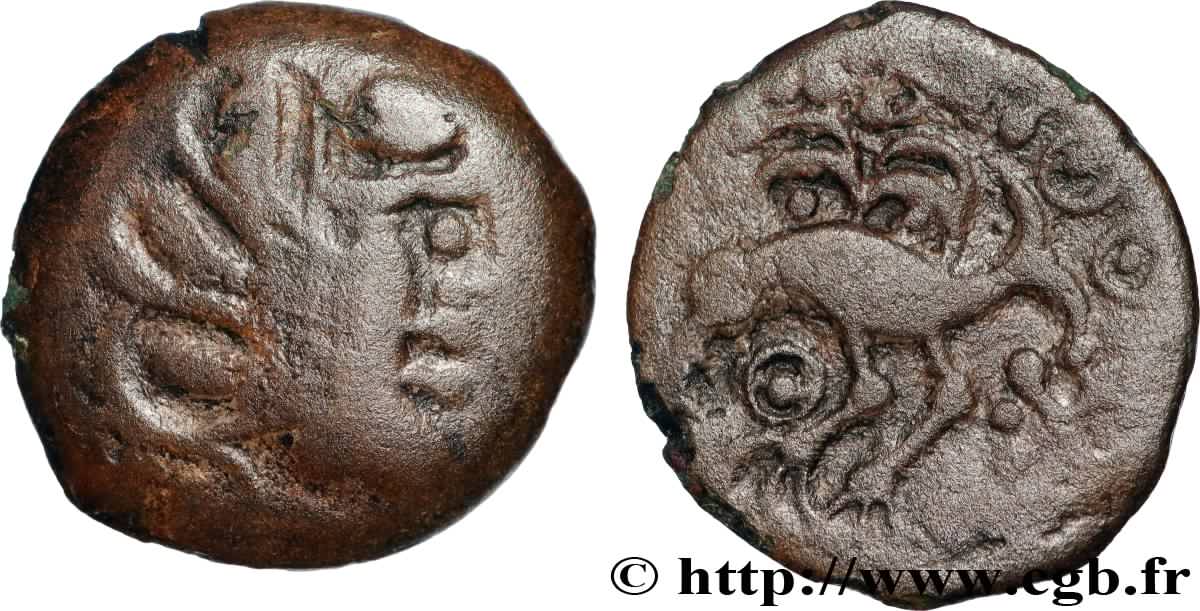 SENONES (Area of Sens) Bronze YLLYCCI à l’oiseau, classe IV VF