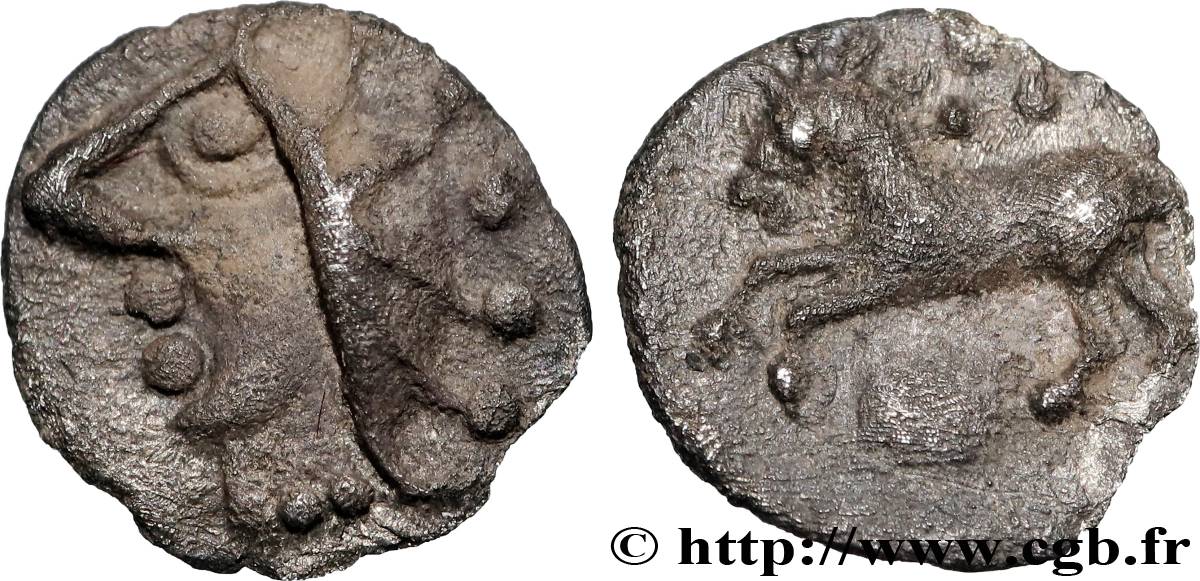 VINDELICI (Germanie, Allemagne du Sud actuelle) Obole de billon, “type de Manching” SUP/TTB+