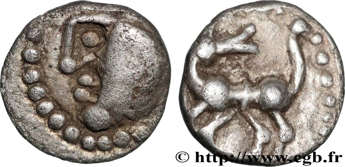 NERONKEN - NÉDÈNES (oppidum de Montlaurès) Obole au cheval retourné TTB+
