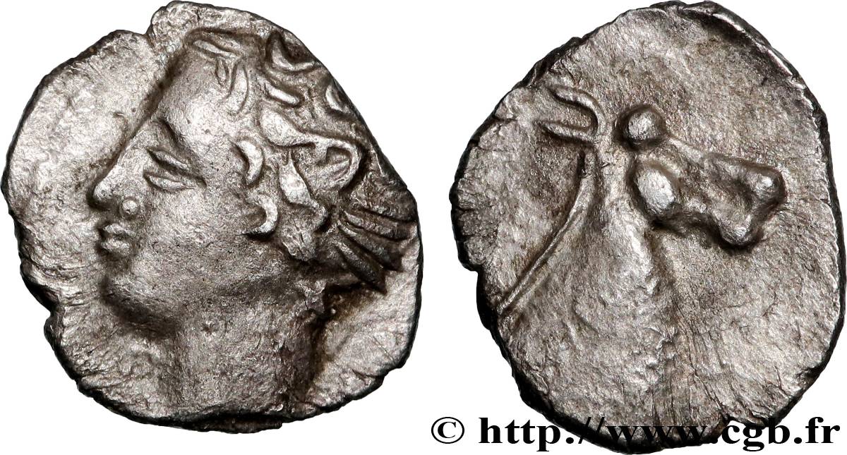 NERONKEN - NÉDÈNES (oppidum de Montlaurès) Obole à la tête de cheval TTB+