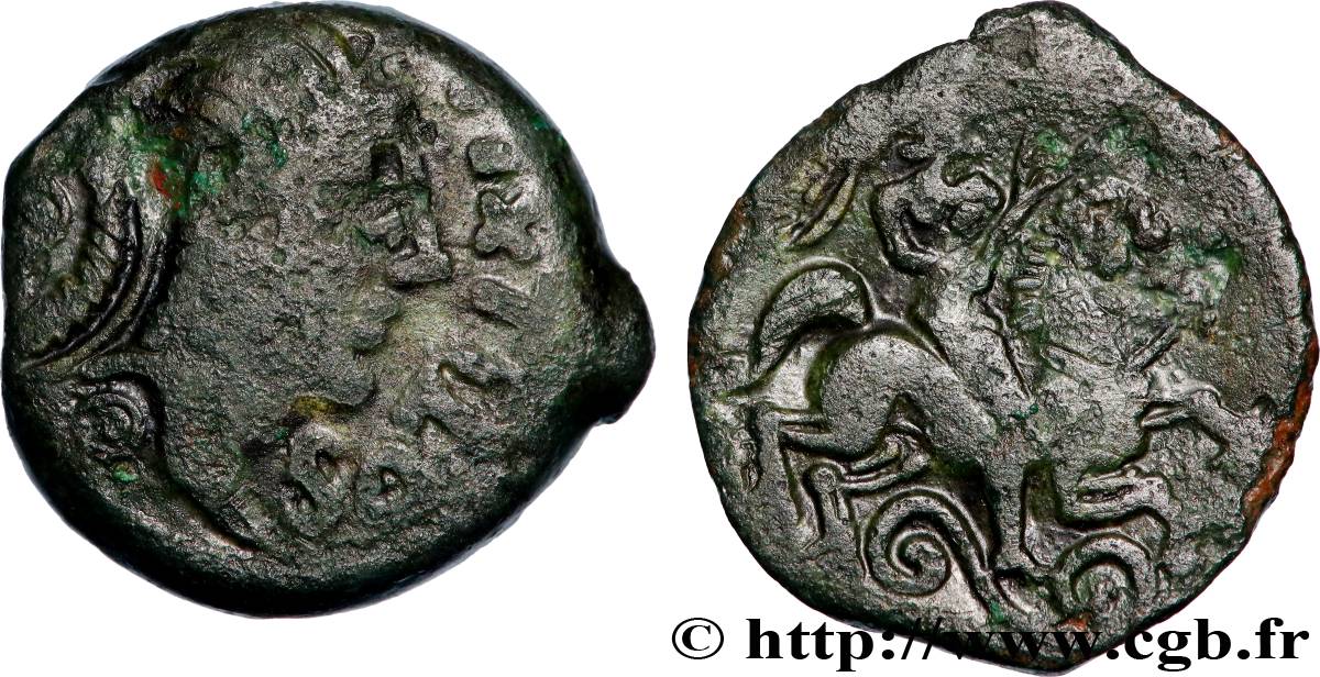 GALLIEN - CARNUTES (Region die Beauce) Bronze PIXTILOS classe VII au cavalier S/SS