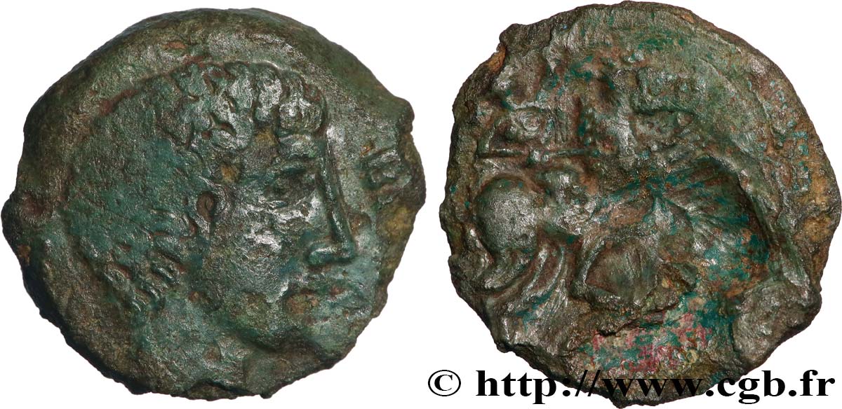 AULERQUES ÉBUROVICES (Région d Évreux) Bronze EPPVDVNO BRANO au cavalier TTB