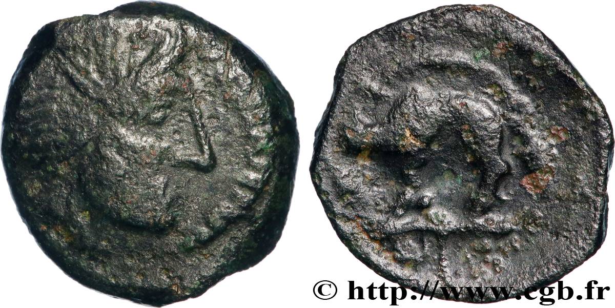 AULERQUES ÉBUROVICES (Région d Évreux) Bronze au sanglier enseigne, ASIIDOMARO TB+