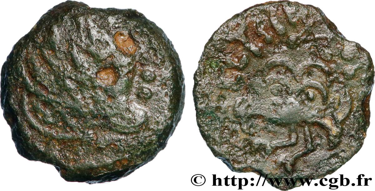 SENONES (Area of Sens) Bronze YLLYCCI à l’oiseau, classe IV VF/VF