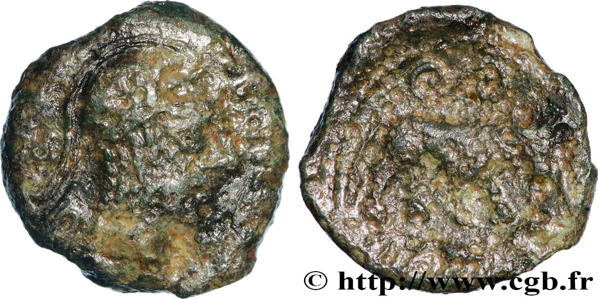 VELIOCASSES (Región de Normandia) Bronze SVTICOS, classe I au taureau BC/BC+