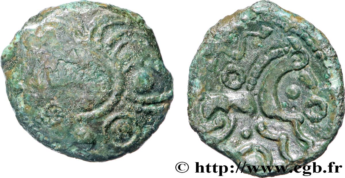 GALLIA - AULERCI EBUROVICES (Area of Évreux) Bronze au cheval VF/XF